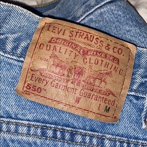 Blue High-Waisted Levi Jean Shorts